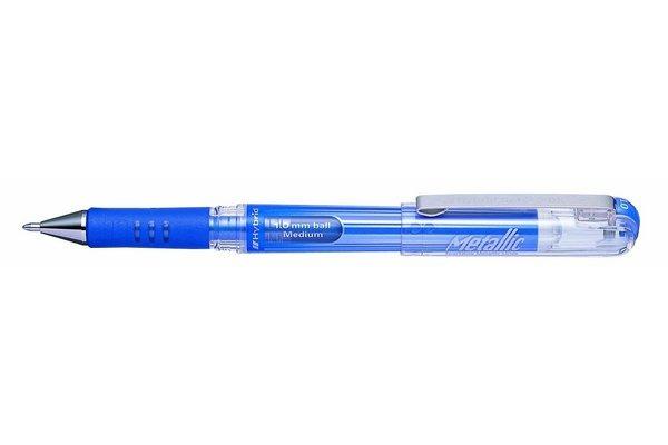 Hybrid Roller Gel Grip DX, 1mm,metallic blau