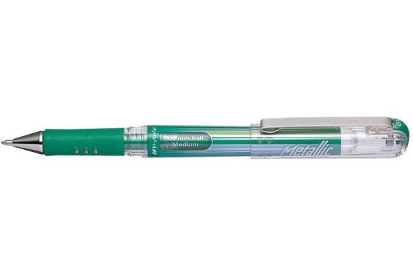 Hybrid Roller Gel Grip DX, 1mm,metallic grün