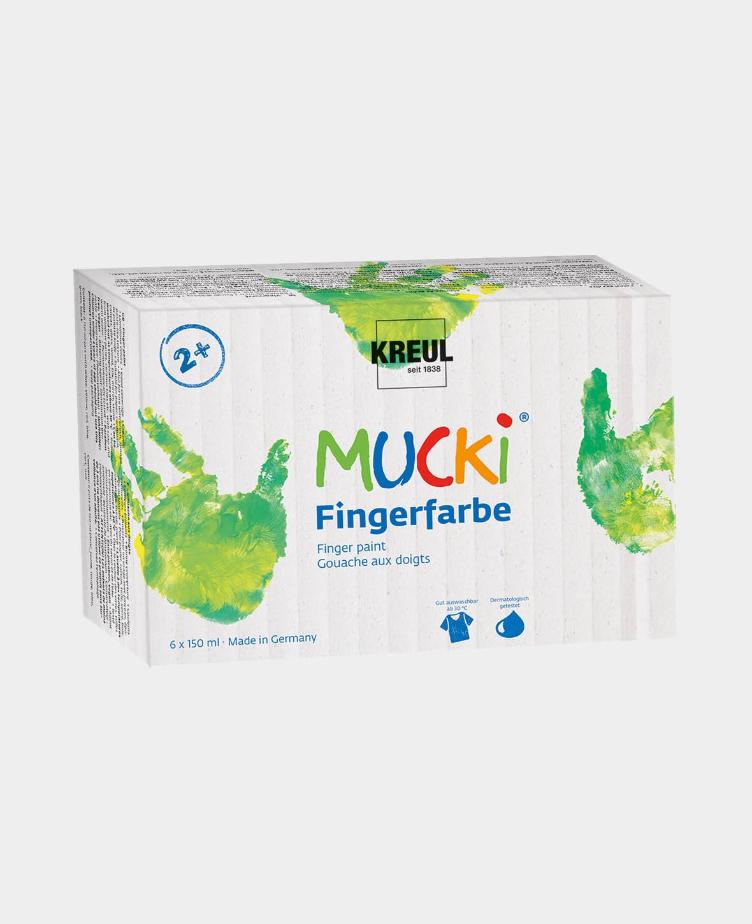 Mucki fingerfarben 150ml, 6er Set - 1