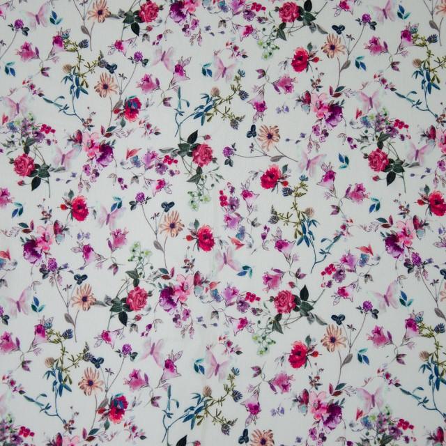 Stoff Viskose Gloria Blumen