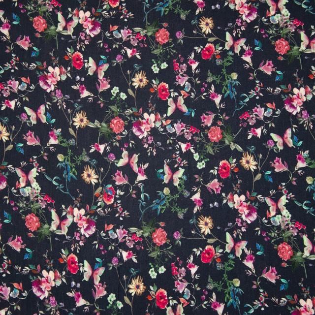 Stoff Viskose Gloria Blumen