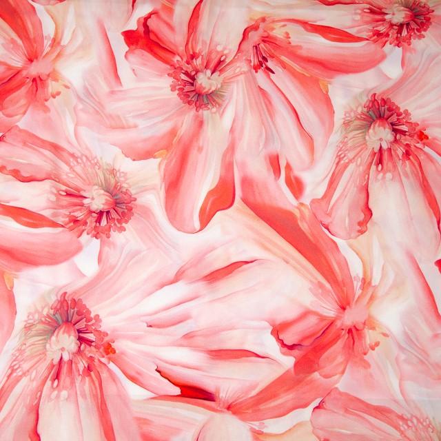Stoff Viskose Mira Blumen