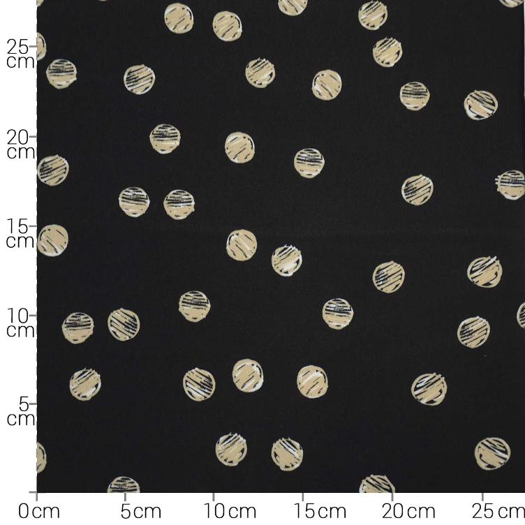 Stoff Viskose Dark Point - 2