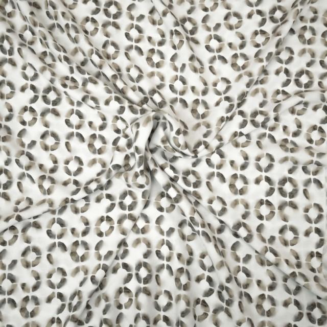 Stoff Viskose Stone grau - 1