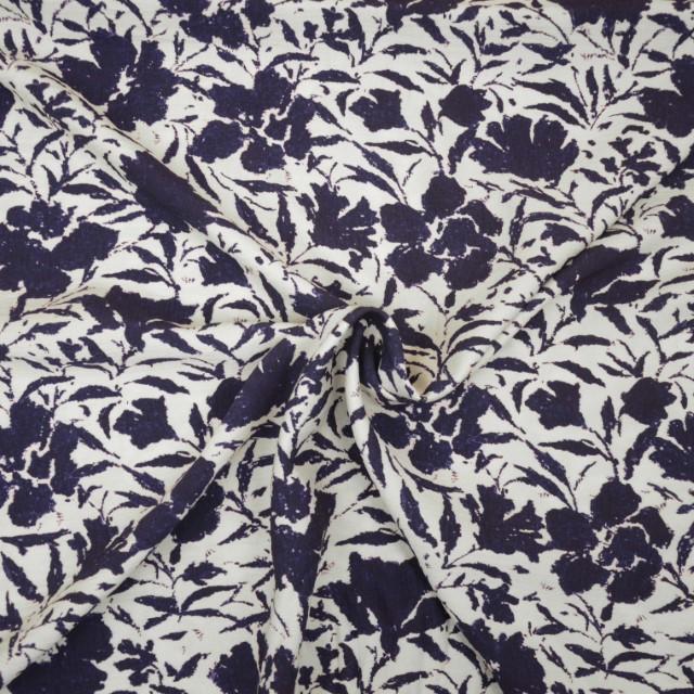 Stoff Viskose Midnight Blue - 0