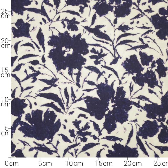 Stoff Viskose Midnight Blue - 1