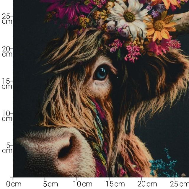 Stoff Jersey Flower Elsa Panel 105 cm - 0