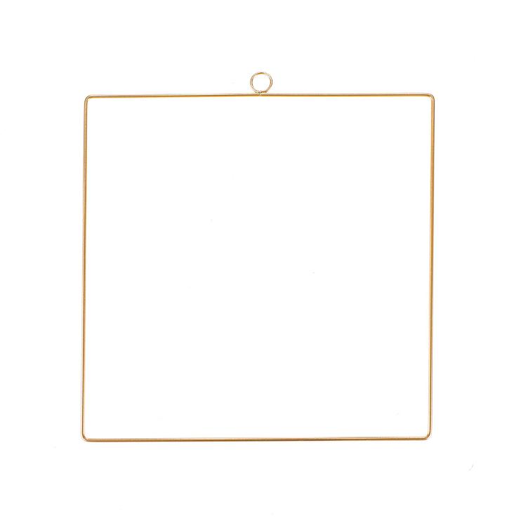 metallrahmen matt Champagne 4-Eckig