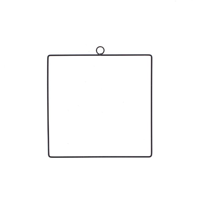 metallrahmen matt Schwarz 4-Eckig