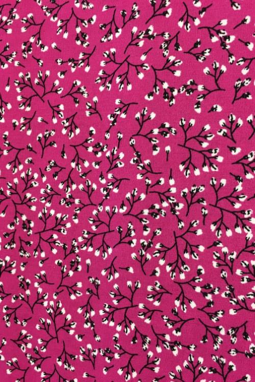 Stoff Baumwolle Äste fuchsia