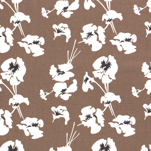 Stoff Viskose Leinen, Blumen