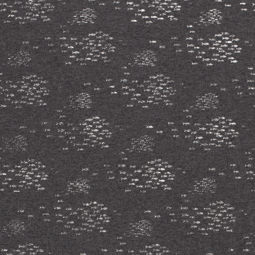 Stoff Jersey Fische, Silber