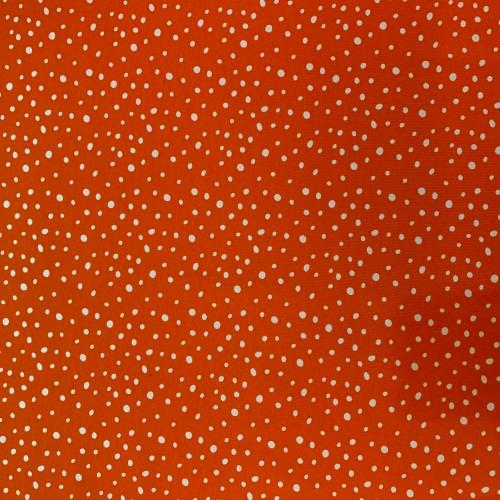 Stoff Jersey Baumwolle Punkte, orange