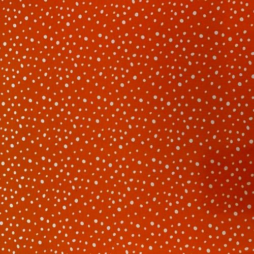 Stoff Jersey Baumwolle Punkte, orange