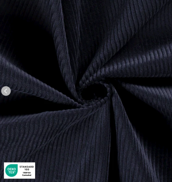 Stoff Cord Baumwolle Navy