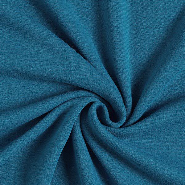 Stoff Alpenfleece Kuschelsweat Uni petrol
