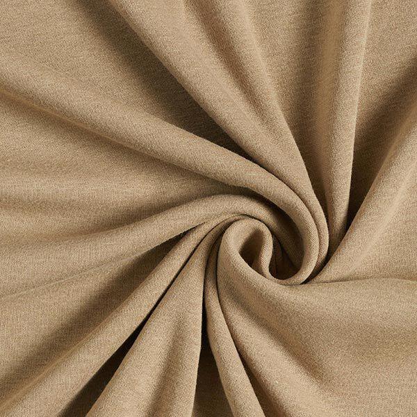 Stoff Alpenfleece Kuschelsweat Uni beige