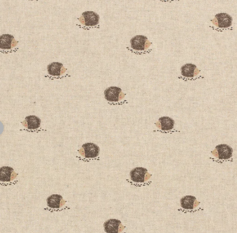 Stoff Canvas Igel natur