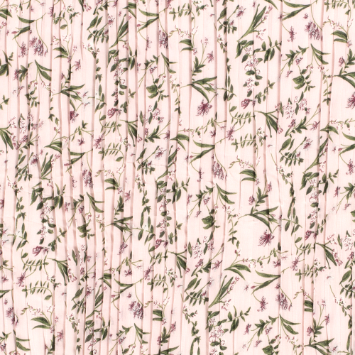Stoff Plissee Blumen, rosa