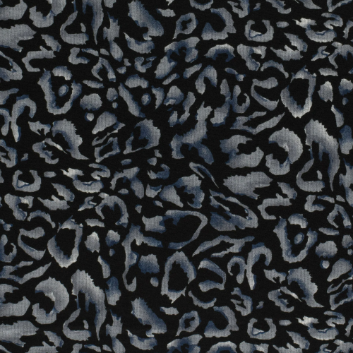 Stoff Jersey, Leopard black