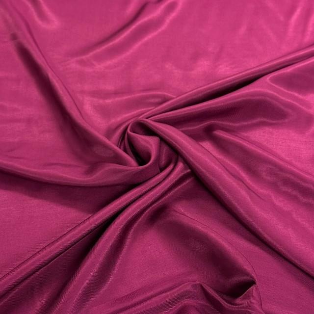 Stoff Viskose Satin uni magenta