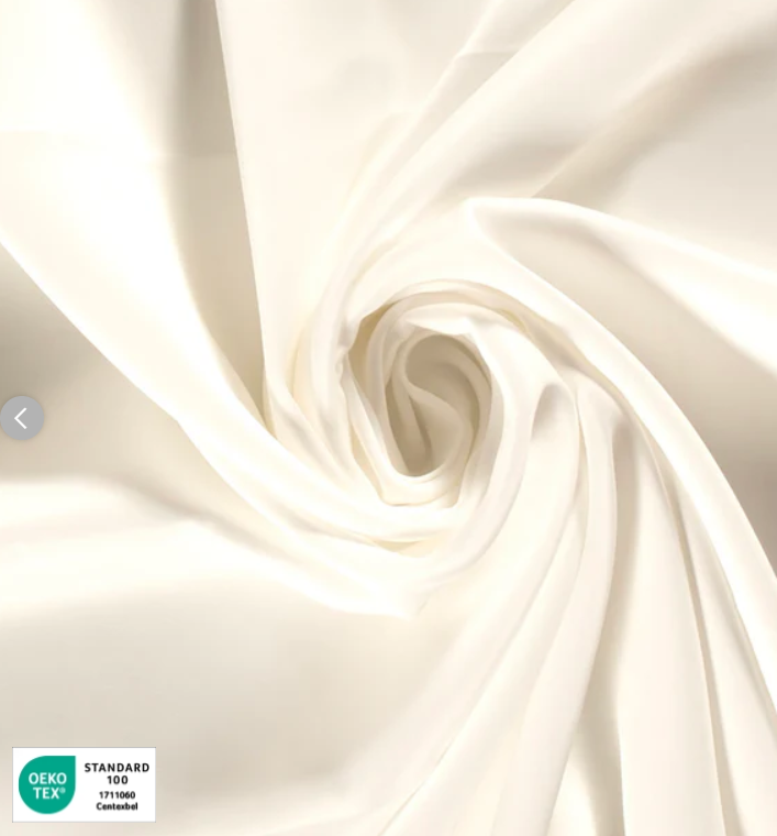 Stoff Viskose Satin creme