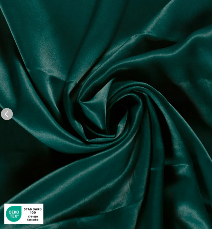 Stoff Viskose Satin Petrol