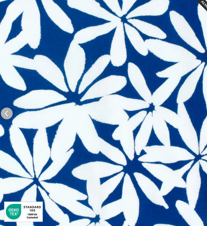 Stoff Baumwolle Stretch Royal blau