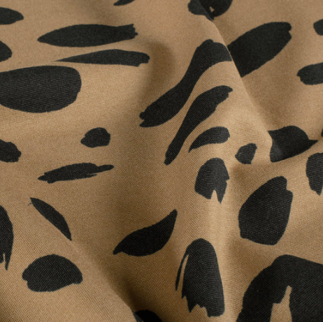 Stoff Jersey Romanit Animal beige