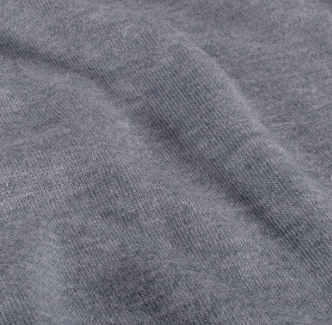 Stoff Feinstrick blau meliert