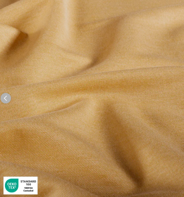 Stoff Jersey Viskose meliert gelb