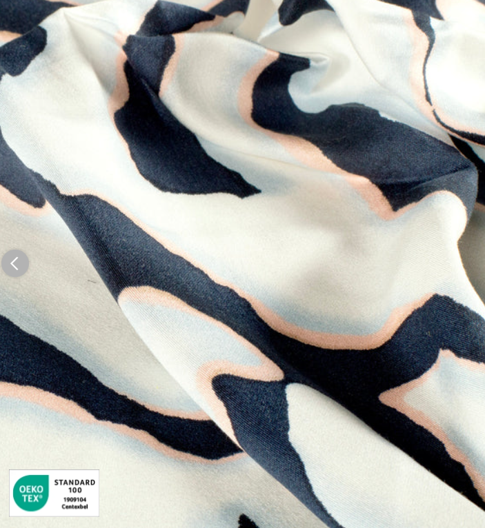 Stoff Viskose Dunkelblau