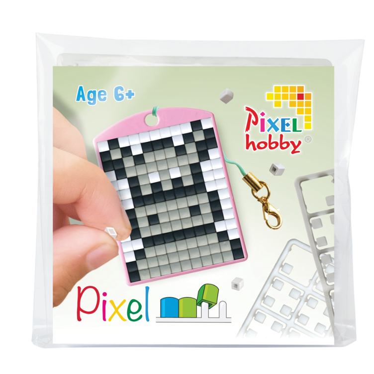 Pixel Set Medaillon, Nilpferd