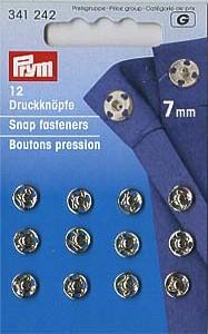 PRYM ANNÄH-DRUCKKNÖPFE 7MM