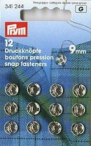 Prym Annäh-Druckknöpfe, 7mm, silber