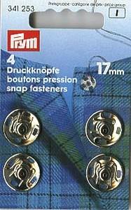 PRYM ANNÄH-DRUCKKNÖPFE 17MM