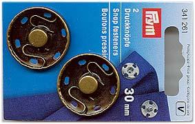 PRYM ANNÄH-DRUCKKNÖPFE 30MM
