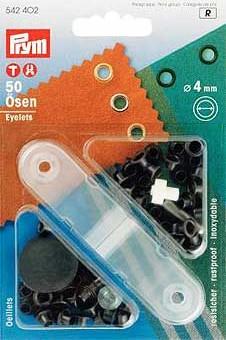 PRYM ÖSEN MESSING 4MM BRÜNIERT
