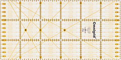 PRYM PATCHWORK LINEAL OMNIGRID CM EINTEILUNG, GELBE MARKIERUNG, 15 X 30CM