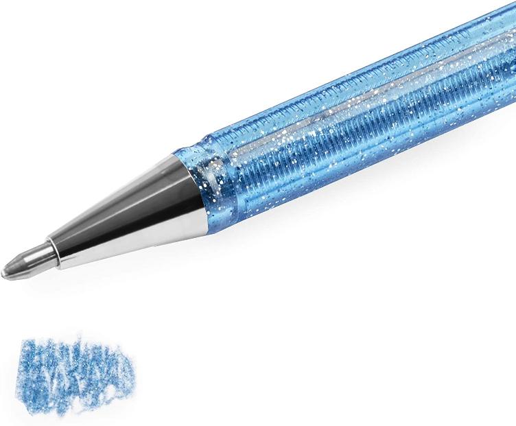 Pentel Liquid Gel Roller Pen, Blue Grey+Metallic Blue - 1