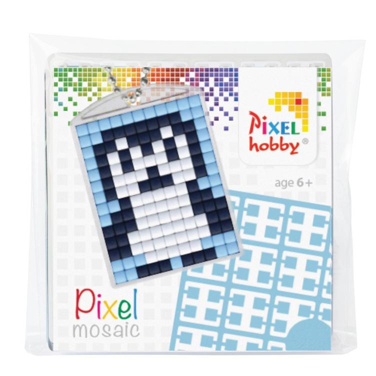 Pixel Set Medaillon Pinguin
