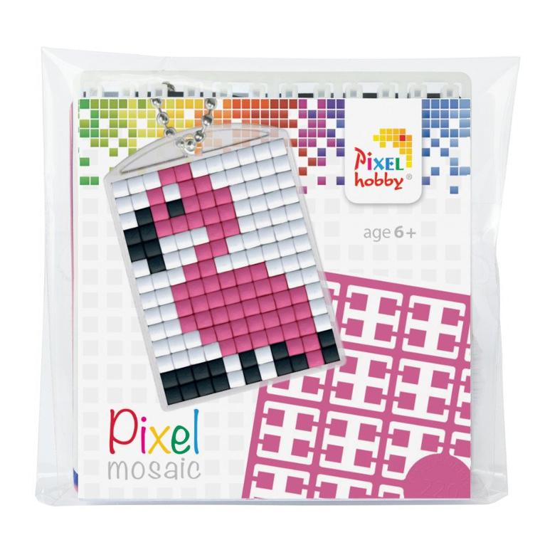 Pixel Set Medaillon Flamingo