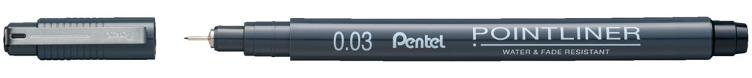Pentel Pointliner 0.03 Black