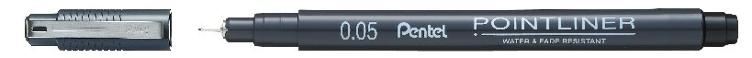 Pentel Pointliner 0.05 Black