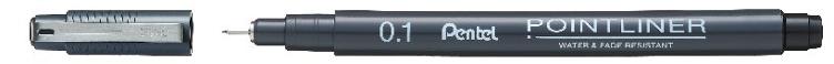 Pentel Pointliner 0.1 Black