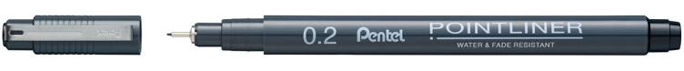 Pentel Pointliner 0.2 Black