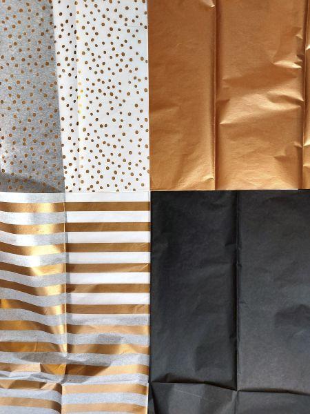 Seidenpapier; Bronze assortiert