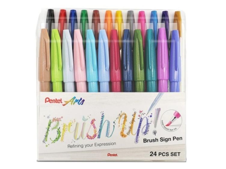 Brush Sign Pen, 24er Set