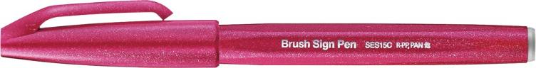 Faserschreiber mit pinselähnlicher Spitze pink
