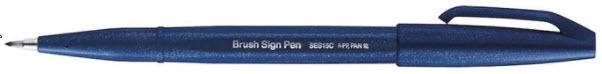 Faserschreiber mit pinselähnlicher Spitze, black-blue